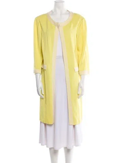 Pre-owned St John Wool Evening Jacket In Yellow