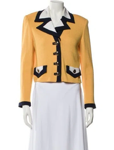 Pre-owned St John Wool Evening Jacket In Yellow