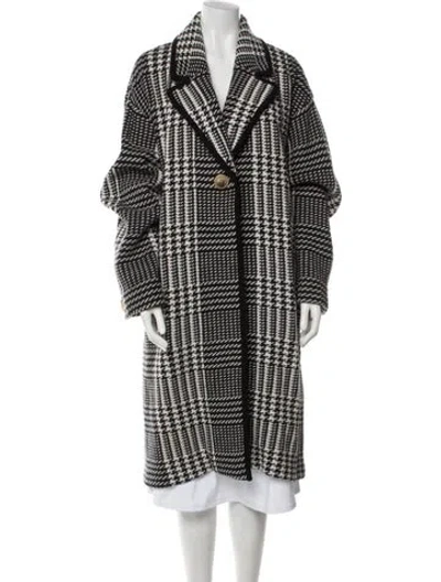 Pre-owned St John Wool Graphic Print Coat In Multi