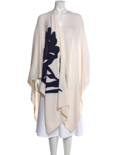 Pre-owned St John Wool Graphic Print Sweater In Neutral