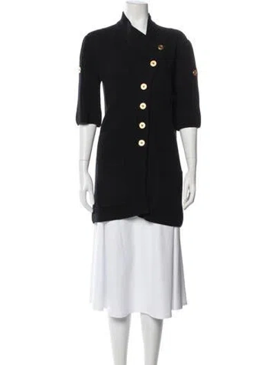 Pre-owned St John Wool Jacket In Black