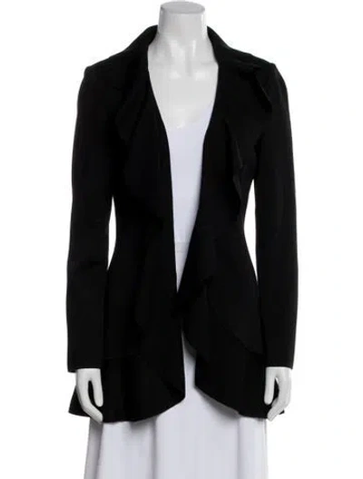 Pre-owned St John Wool Jacket In Black