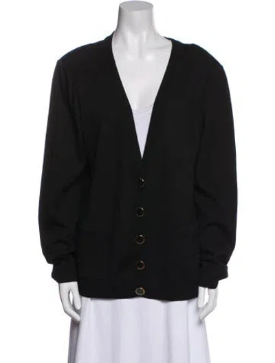 Pre-owned St John Wool Jacket In Black