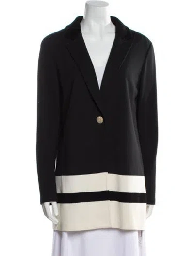 Pre-owned St John Wool Jacket In Black