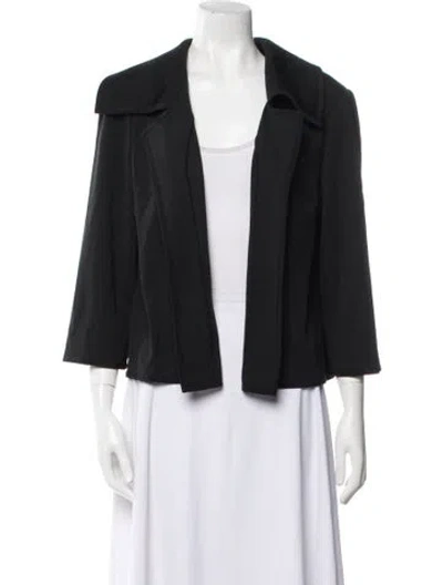Pre-owned St John Wool Jacket In Black