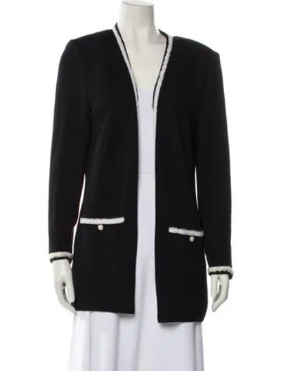 Pre-owned St John Wool Jacket In Black