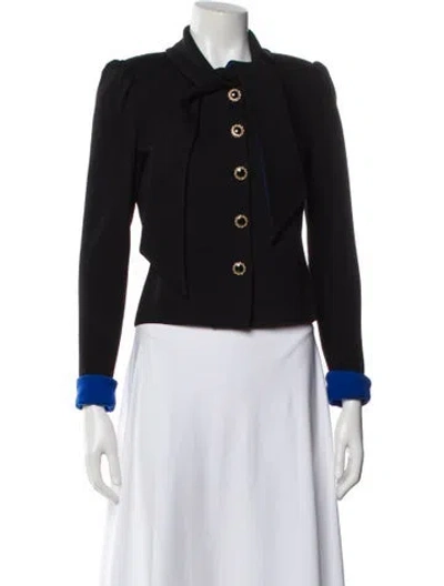 Pre-owned St John Wool Jacket In Black