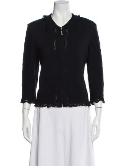 Pre-owned St John Wool Jacket In Black