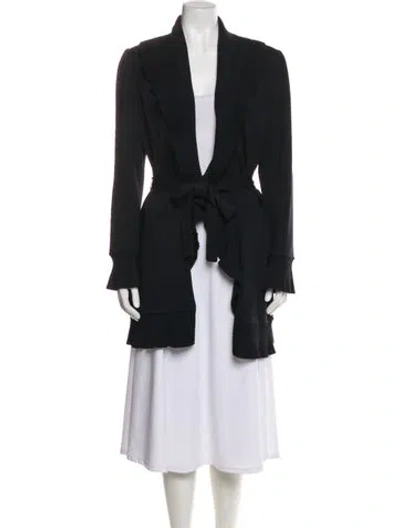 Pre-owned St John Wool Jacket In Black