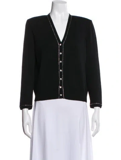 Pre-owned St John Wool Jacket In Black