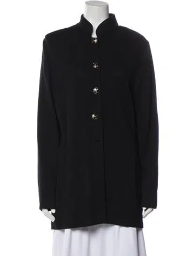 Pre-owned St John Wool Jacket In Black