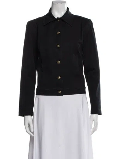 Pre-owned St John Wool Jacket In Black
