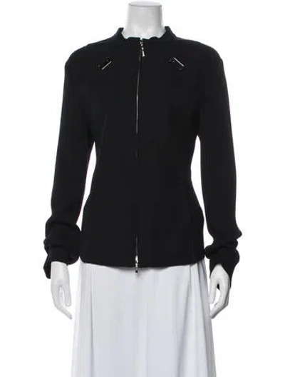 Pre-owned St John Wool Jacket In Black