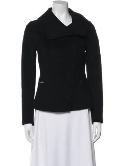 Pre-owned St John Wool Jacket In Black