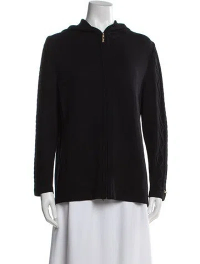Pre-owned St John Wool Jacket In Black