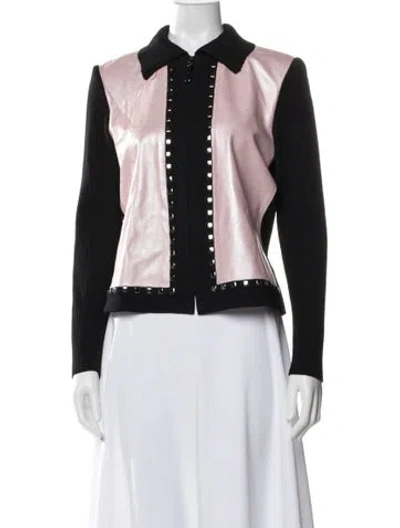Pre-owned St John Wool Jacket In Black