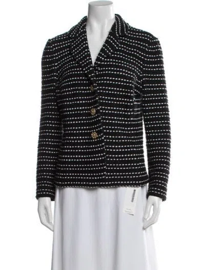 Pre-owned St John Wool Jacket In Black