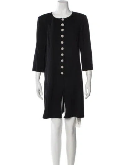 Pre-owned St John Wool Jacket In Black