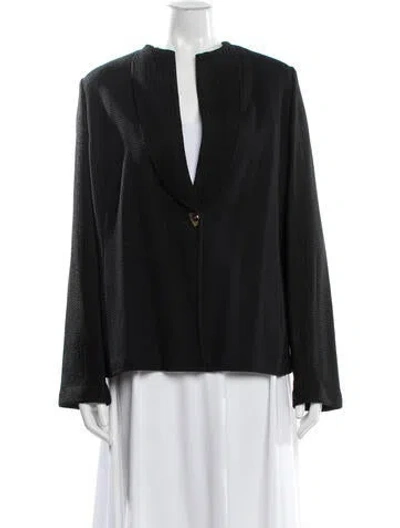 Pre-owned St John Wool Jacket In Black