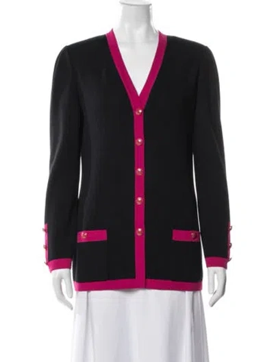 Pre-owned St John Wool Jacket In Black