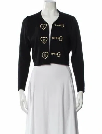 Pre-owned St John Wool Jacket In Black
