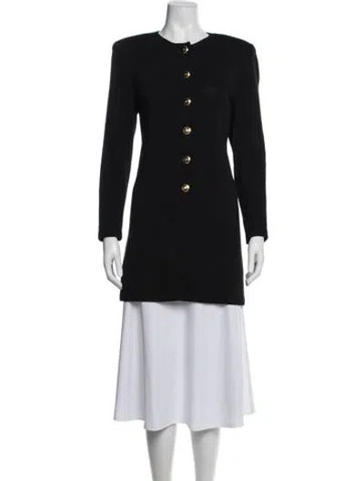Pre-owned St John Wool Jacket In Black