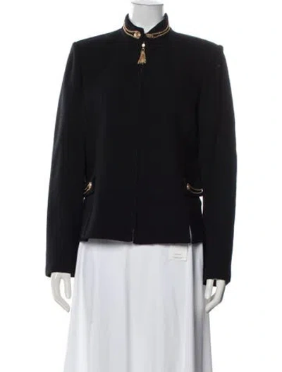Pre-owned St John Wool Jacket In Black