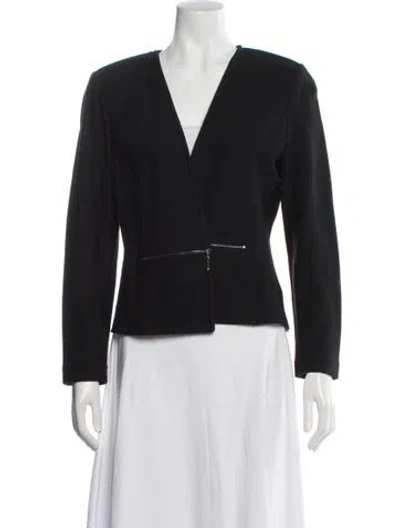 Pre-owned St John Wool Jacket In Black