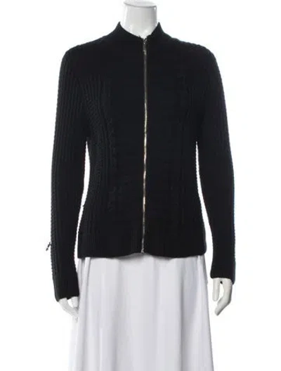 Pre-owned St John Wool Jacket In Black