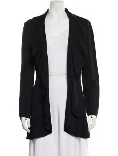 Pre-owned St John Wool Jacket In Black