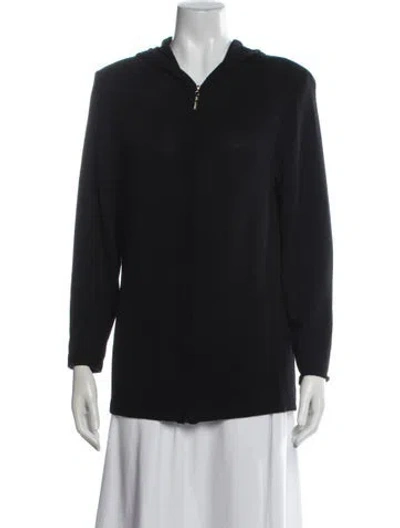 Pre-owned St John Wool Jacket In Black