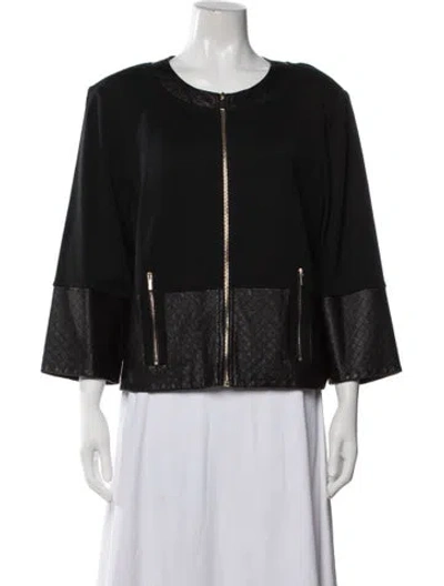 Pre-owned St John Wool Jacket In Black