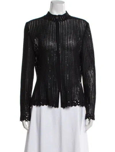 Pre-owned St John Wool Jacket In Black