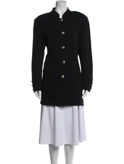 Pre-owned St John Wool Jacket In Black
