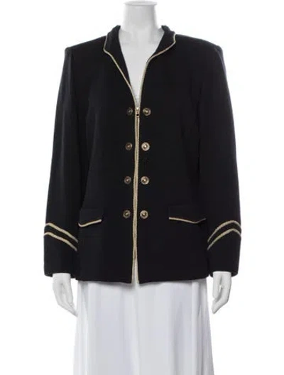 Pre-owned St John Wool Jacket In Black