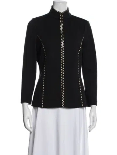 Pre-owned St John Wool Jacket In Black