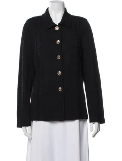 Pre-owned St John Wool Jacket In Black