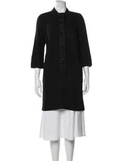 Pre-owned St John Wool Jacket In Black