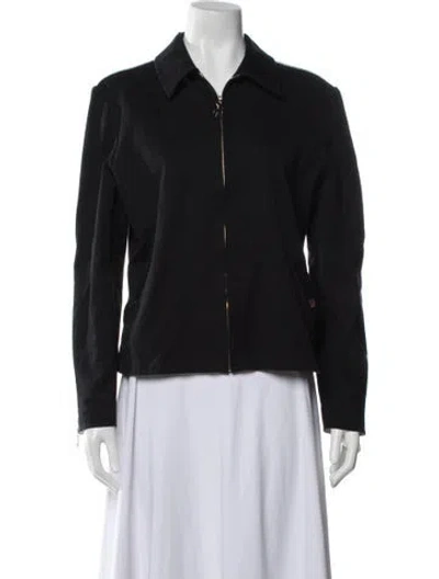 Pre-owned St John Wool Jacket In Black