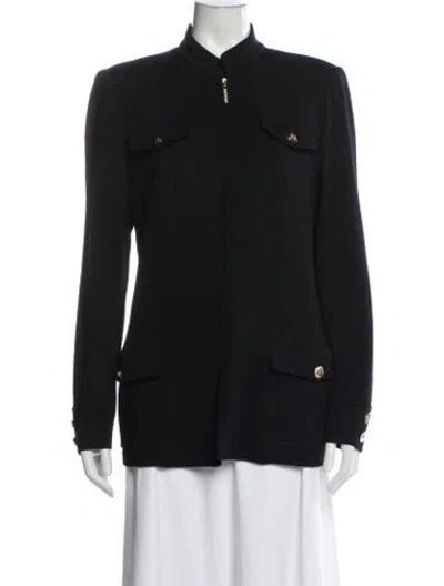 Pre-owned St John Wool Jacket In Black