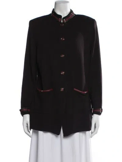 Pre-owned St John Wool Jacket In Black