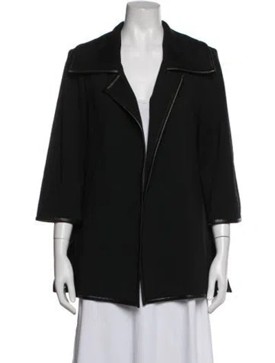 Pre-owned St John Wool Jacket In Black