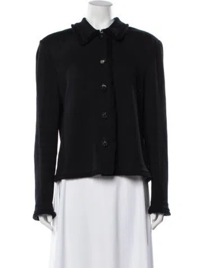 Pre-owned St John Wool Jacket In Black