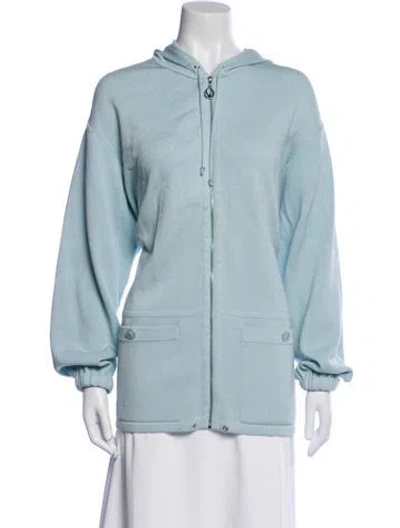 Pre-owned St John Wool Jacket In Blue