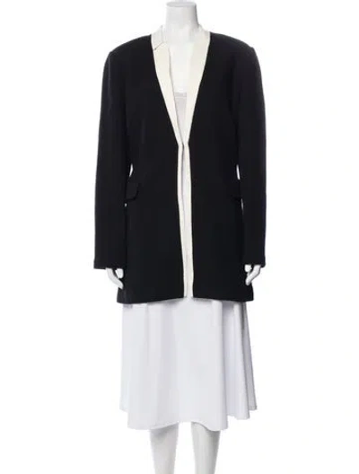 Pre-owned St John Wool Jacket In Blue