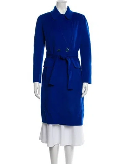 Pre-owned St John Wool Jacket In Blue