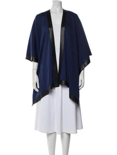 Pre-owned St John Wool Jacket In Blue
