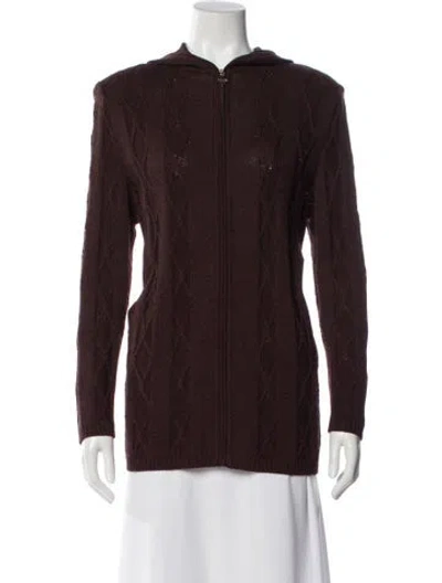 Pre-owned St John Wool Jacket In Brown