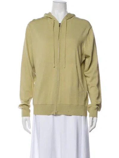 Pre-owned St John Wool Jacket In Green