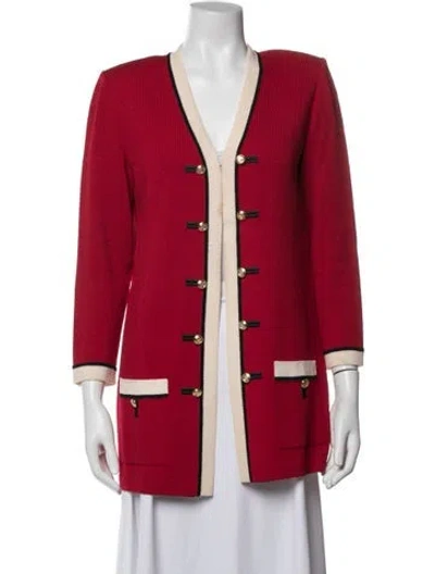 Pre-owned St John Wool Jacket In Multi